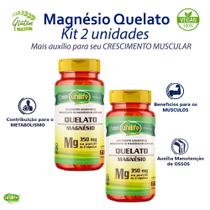 kit 2x Magnésio Quelato 700mg Unilife Vegano 120 Cápsulas