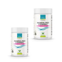 Kit 2x Magnésio, Zinco e Vitamina C, 670mg 2x90 cápsulas - Vital Natus