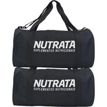 Kit 2X Mala Gym Bag Preta - Nutrata Kit 2X Mala Gym Bag Preta - Nutrata