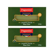 Kit 2X: Massa Para Lasanha Verde Paganini 200G