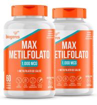 Kit 2x Max Metilfolato 1000mcg L-metil Folato, 60cps Biogens
