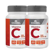 Kit 2x Max Vitamina C 500mg 60 Cps - CHAMEL
