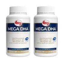 Kit 2x mega dha 120 capsulas 1000mg