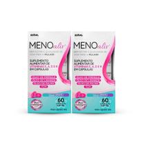 KIT 2x Meno Aliv 60 Cápsulas Óleo De Prímula Linhaça Menopausa TPM Zolve