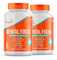 Kit 2x Mental Focus, Otimizador Cerebral, 60 Cáps, Biogens