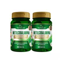 Kit 2X Metilcobalamina (Vitamina B12) 60 Caps - Herbolab B
