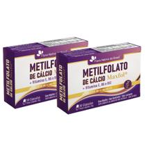 Kit 2x Metilfolato de Cálcio Maxfol + Vitaminas E B6 e B12 30 Capsulas