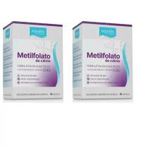 Kit 2x Metilfolato de Cálcio, Vitaminas B6 e B12 30 Cápsulas Equaliv
