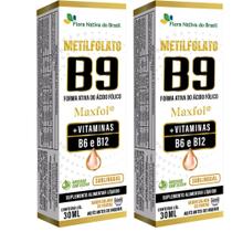 KIT 2X Metilfolato Maxfol (Vitaminas B9,B6,B12) 30ml - Flora Nativa KIT 2X Metilfolato Maxfol (Vitaminas B9,B6,B12) 30ml - Flora Nativa