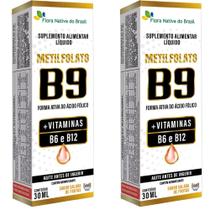 KIT 2X Metilfolato (Vitaminas B9,B6,B12) 30ml - Flora Nativa KIT 2X Metilfolato (Vitaminas B9,B6,B12) 30ml - Flora Nativa