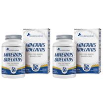 Kit 2x Minerais Quelatos (Fe,Mg,Cu,Mn,Zn) 60 Cápsulas Flora Nativa