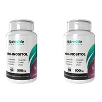 Kit 2x Mio Inositol + Vitamina B9 D Cromo K2 Zinco 60 Cápsulas 500mg Nutrivale