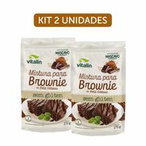 Kit 2X: Mistura Para Brownie Sem Glúten Vitalin 270G