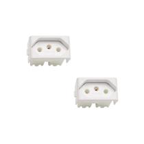 Kit 2x Módulos Tomada 10A Branco Lunare Up Schneider S401100