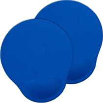 Kit 2x Mouse Pad de Espuma Leve TopGet Azul