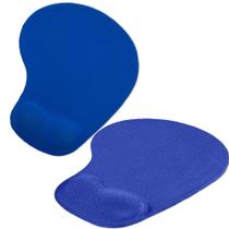 Kit 2x Mouse Pad Ergonômico com Apoio de Punho Topget Azul