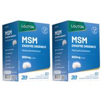 KIT 2X MSM (Enxofre Orgânico) Metil Sulfonil Metano 60 comprimidos - Lauton