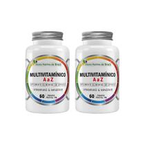 Kit 2x Multivitamínico A a Z 500mg 2x60 cps Flora Nativa Sabor:Sem sabor Kit 2x Multivitamínico A a Z 500mg 2x60 cps Flora Nativa Sabor:Sem sabor