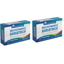 Kit 2x Multivitamínico Bariátrico Com Vitamina D B6 B12 Ácido Fólico Cobre Ferro Zinco 30 Caps 500mg Kit 2x Multivitamínico Bariátrico Com Vitamina D B6 B12 Ácido Fólico Cobre Ferro Zinco 30 Caps 500mg