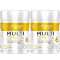 Kit 2x Multivitamínico Multicomplex Total 120 Caps - 4 Meses Bodyaction