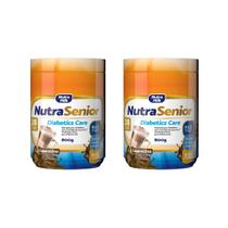Kit 2X Nutra Senior Adulto 50+ Diabetics Care Complemento Alimentar 800g - 28 Vitaminas e Minerais