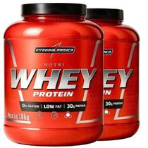 Kit 2x Nutri Whey Isolado Chocolate 1.8Kg - Integralmedica