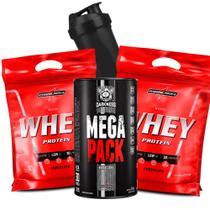 Kit 2x Nutri Whey + Mega Pack + Shaker Envio Já - Integral Médica