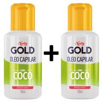 Kit 2x Óleo Capilar com Coco Niely Gold 100ml Nutrição e Maciez Hidratação Umectação Controla o Frizz