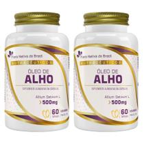 KIT 2X Óleo de Alho 500mg 60 Cápsulas - Flora Nativa