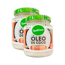 Kit 2X: Óleo de Coco Extravirgem Orgânico Qualicoco 200ml Kit 2X: Óleo de Coco Extravirgem Orgânico Qualicoco 200ml