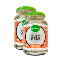 Kit 2X: Óleo de Coco Extravirgem Orgânico Qualicoco 500ml Kit 2X: Óleo de Coco Extravirgem Orgânico Qualicoco 500ml