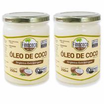 Kit 2x Óleo De Coco Orgânico Extra Virgem 500ml Finococo