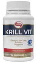 Kit 2X: Óleo de Krill 500mg Vitafor 60 Cápsulas