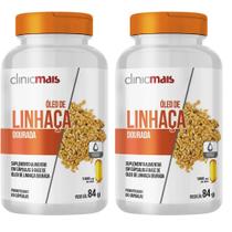 KIT 2X Óleo de Linhaça Dourada 1000mg 60 cápsulas - Clinicmais KIT 2X Óleo de Linhaça Dourada 1000mg 60 cápsulas - Clinicmais