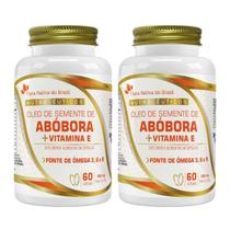 Kit 2x Óleo De Semente de Abóbora Vitamina E 60 Caps 1000mg Flora Nativa