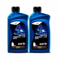 Kit 2x óleo para Scooter 10W-30 Semi-sintético Elf Scooter 4 City Kit 2x óleo para Scooter 10W-30 Semi-sintético Elf Scooter 4 City