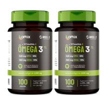 Kit 2x - Ômega 3 (1 g) - 100 cápsulas - Omix