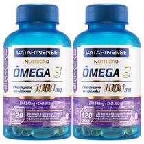 Kit 2X Ômega 3 - 120 Cápsulas - Catarinense Nutrição Kit 2X Ômega 3 - 120 Cápsulas - Catarinense Nutrição