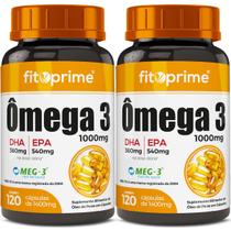 Kit 2x Omega 3 Com selo MEG 3 120 Cápsulas