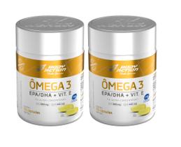 Kit 2x Ômega 3 EPA DHA Vit. E 60 cápsulas Body Action Kit 2x Ômega 3 EPA DHA Vit. E 60 cápsulas Body Action