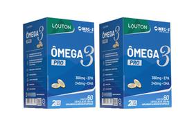 Kit 2x ômega 3 Pro meg3 60 cápsulas Lauton Kit 2x ômega 3 Pro meg3 60 cápsulas Lauton