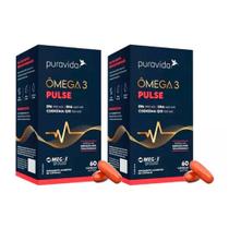 Kit 2x Omega 3 Pulse 60 Caps Epa/dha + Coenzima Q10 Puravida Kit 2x Omega 3 Pulse 60 Caps Epa/dha + Coenzima Q10 Puravida