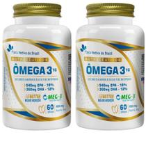 KIT 2X Ômega 3 TG MEG-3 1000mg 60 Softcaps - Flora Nativa