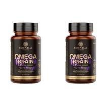 Kit 2X: Ômega Brain Essential Nutrition 60 Cápsulas