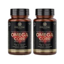 Kit 2x omega core 60 caps essential nutrition