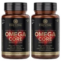 Kit 2x Ômega Core Energy COQ10 Ômega 60 Cápsulas - Essential Kit 2x Ômega Core Energy COQ10 Ômega 60 Cápsulas - Essential