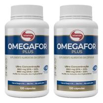 Kit 2x Omegafor Plus Vitafor 120 Caps Tg Total 240 Caps Promoção Kit 2x Omegafor Plus Vitafor 120 Caps Tg Total 240 Caps Promoção
