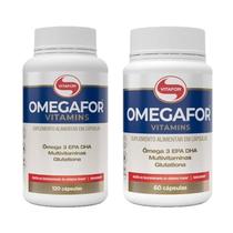 Kit 2X: Omegafor Vitamins Vitafor 120 Cápsulas