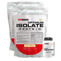 Kit 2x Optimum Isolate Whey Protein 900g + Power Creatina 100g - Bodybuilders
