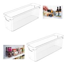 Kit 2x Organizador De Armários Cozinha Multiuso Clear